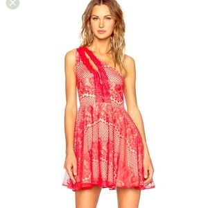 Stylestalker red Elliot circle dress